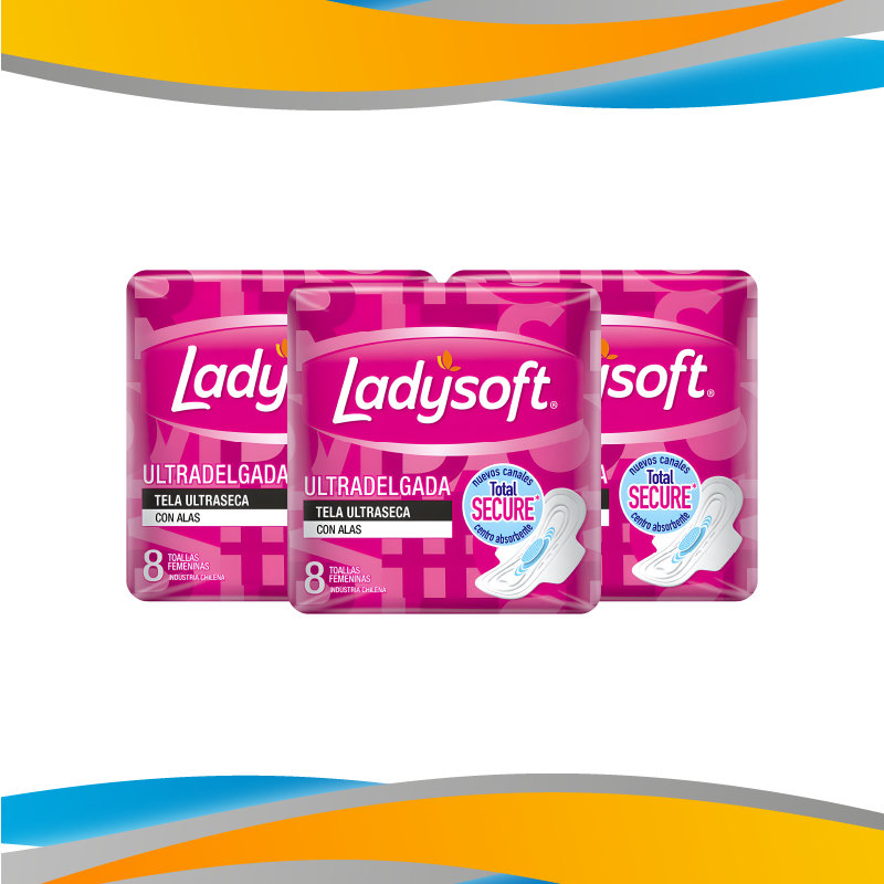 TOALLAS FEMENINAS LADYSOFT DIA