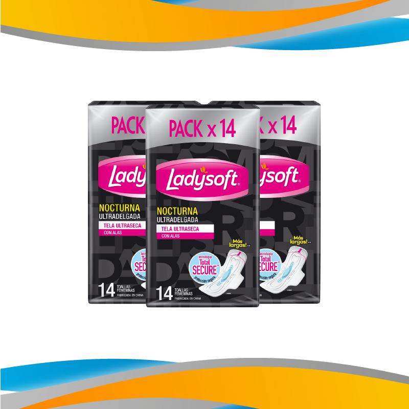TOALLAS FEMENINAS LADYSOFT NOCTURNA