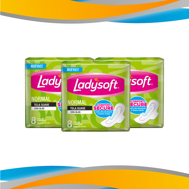 TOALLAS FEMENINAS LADYSOFT NORMAL