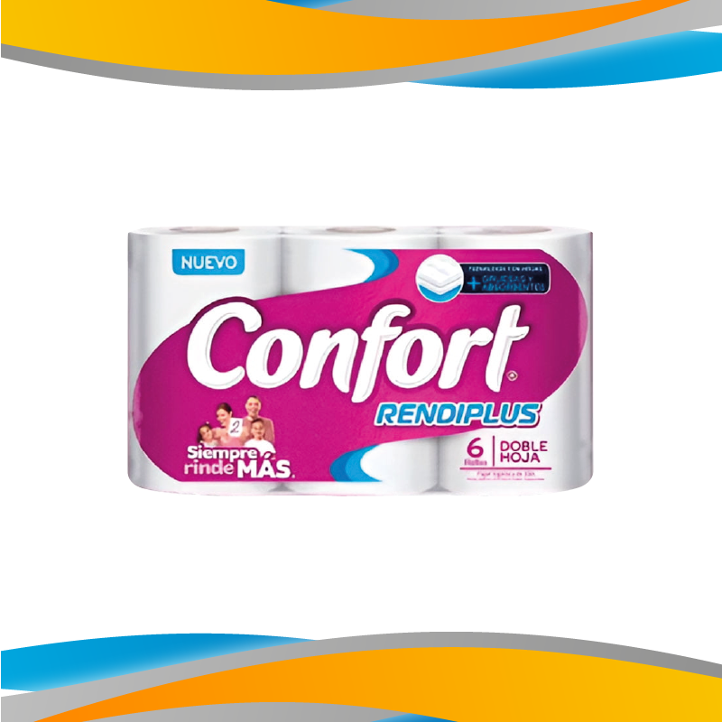 PAPEL HIGENICO CONFORT RENDIPLUS- 20MTS