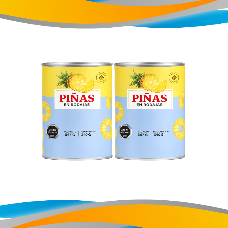 PIÑAS EN RODAJAS